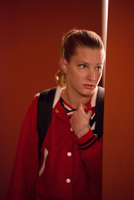 GLEE: Brittany (Heather Morris) watches a performance in the "Diva" episode of GLEE airing Thursday, Feb. 7 (9:00-10:00 PM ET/PT) on FOX. ©2013 Fox Broadcasting Co. CR: Eddy Chen/FOX